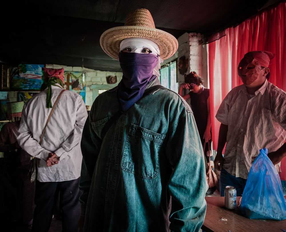 The sayacas gather before each parade in this house to get dressed and ready for the morning parade.